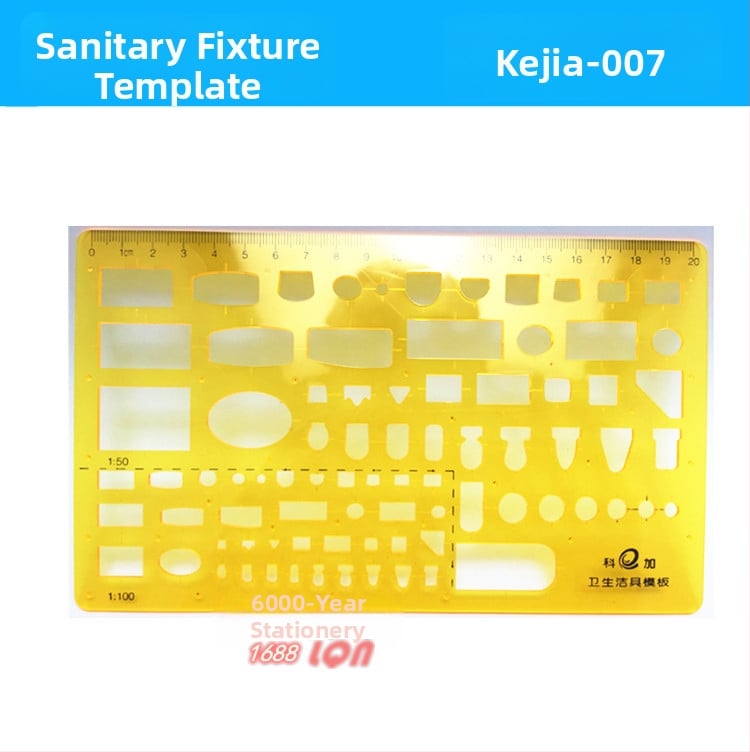 Koga Belsőépítészet tervezési sablon – műanyag, 18 modell, Modell 001-018, Görbült lemez