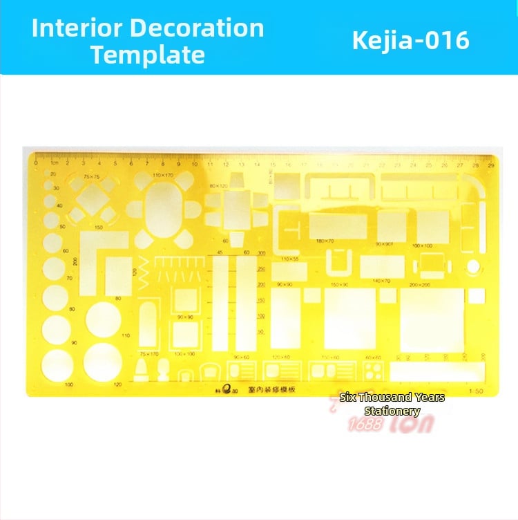 Koga Belsőépítészet tervezési sablon – műanyag, 18 modell, Modell 001-018, Görbült lemez