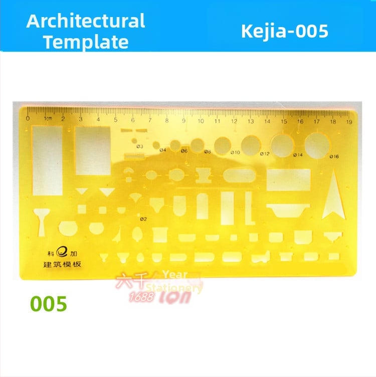 Koga Belsőépítészet tervezési sablon – műanyag, 18 modell, Modell 001-018, Görbült lemez