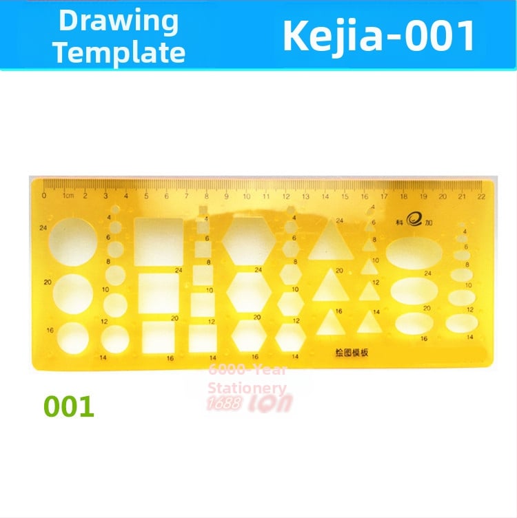 Koga Belsőépítészet tervezési sablon – műanyag, 18 modell, Modell 001-018, Görbült lemez