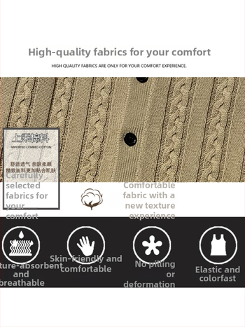 Pánska pletená vesta-kardigan bez rukávov, 100% bavlna, fleecová podšívka, hrubá, V-výstrih, úzky strih