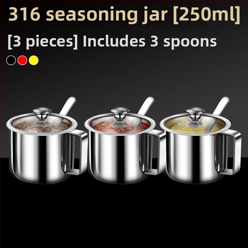 Set de condimente din oțel inoxidabil 316 – recipient impermeabil pentru condimente solide, logo personalizabil