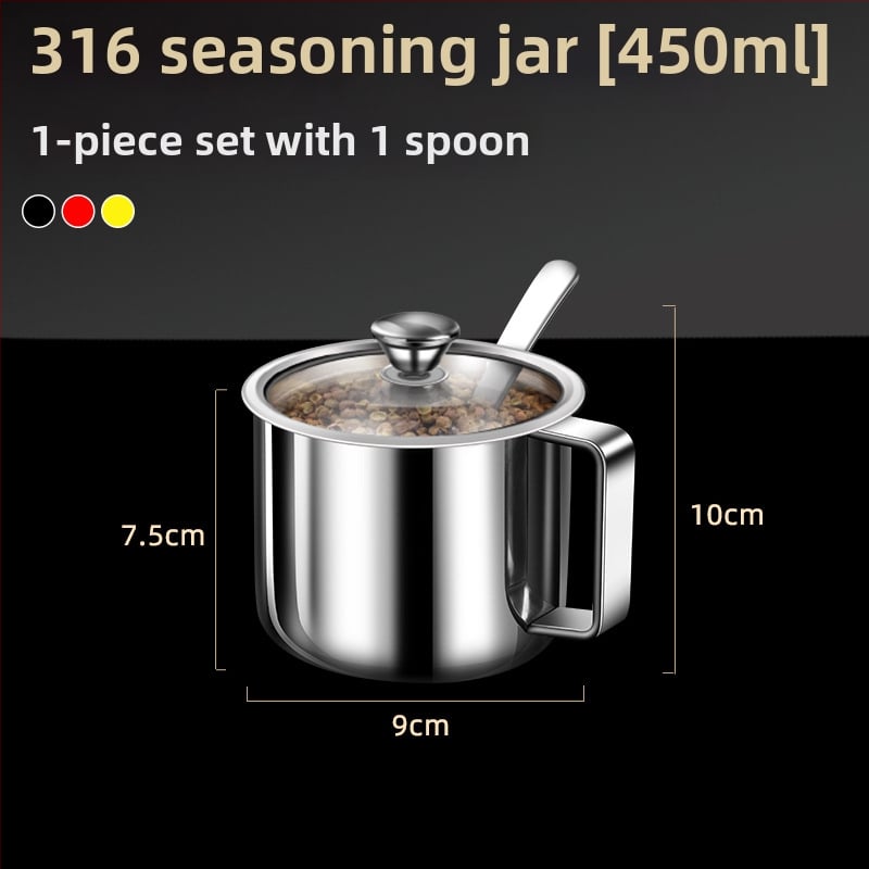 Set de condimente din oțel inoxidabil 316 – recipient impermeabil pentru condimente solide, logo personalizabil