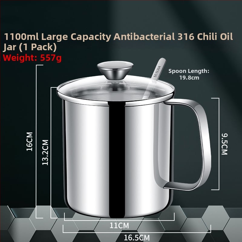 Set de condimente din oțel inoxidabil 316 – recipient impermeabil pentru condimente solide, logo personalizabil