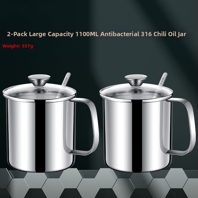 Set de condimente din oțel inoxidabil 316 – recipient impermeabil pentru condimente solide, logo personalizabil