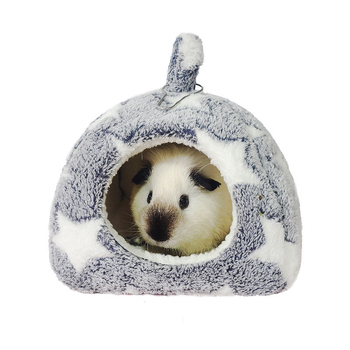 Mingtu cuib din bumbac pentru animale mici – pat cald de iarnă pentru hamster, porcușor de Guineea și iepure pitic