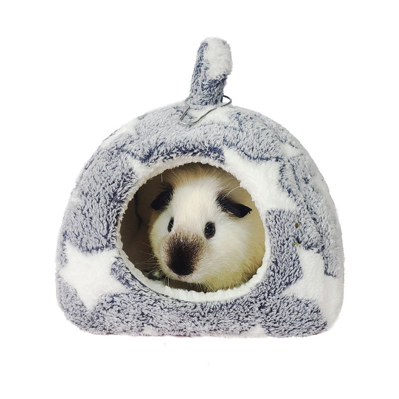 Mingtu cuib din bumbac pentru animale mici – pat cald de iarnă pentru hamster, porcușor de Guineea și iepure pitic