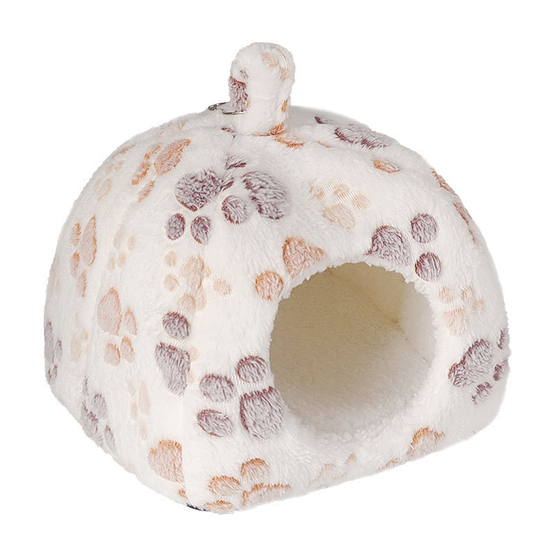 Mingtu cuib din bumbac pentru animale mici – pat cald de iarnă pentru hamster, porcușor de Guineea și iepure pitic