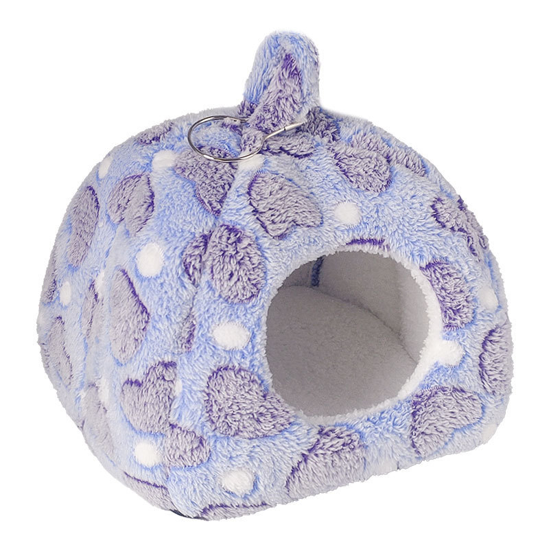 Mingtu cuib din bumbac pentru animale mici – pat cald de iarnă pentru hamster, porcușor de Guineea și iepure pitic