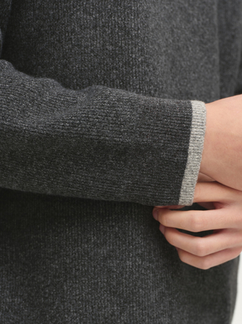 Woog2005 Muški debeli pleteni džemper s okruglim izrezom, zima 2025, slobodan kroj, poliester 66–70%