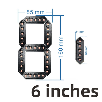 LED Digitálny vodotesný segment pero – Zabudovaná inštalácia, Statický monochromatický displej, Prispôsobenie k dispozícii, Napätie AC 110–220V / DC 12V