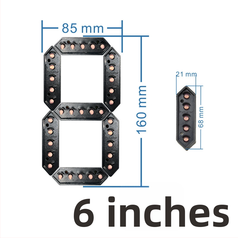 LED Digitálny vodotesný segment pero – Zabudovaná inštalácia, Statický monochromatický displej, Prispôsobenie k dispozícii, Napätie AC 110–220V / DC 12V
