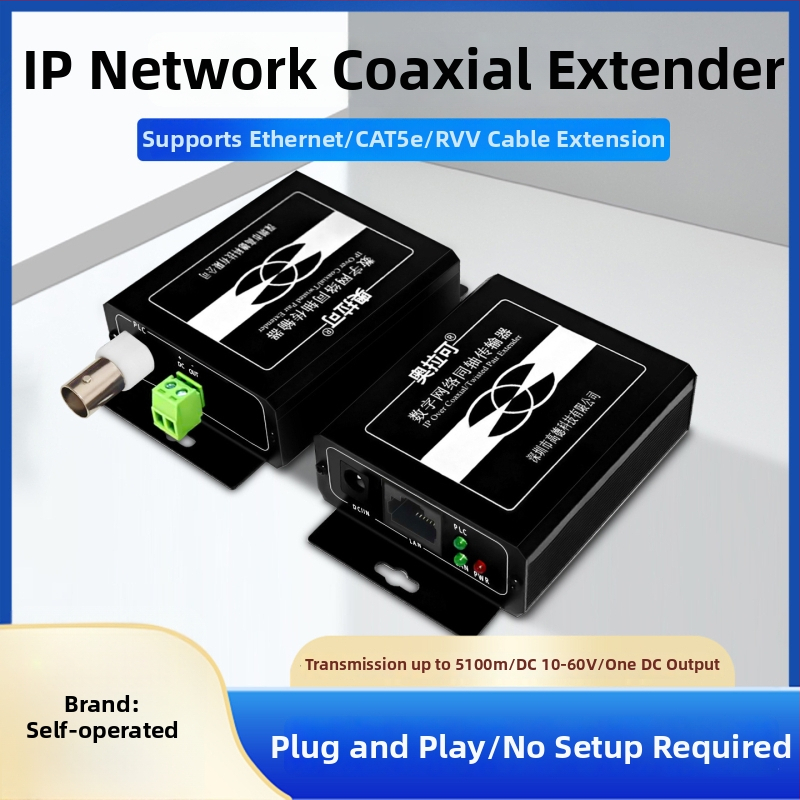 Video pretvarač — koaksijalni transmiter/ekstenzija za PLC mrežu lifta, 720p, Udaljeno buđenje nije podržano, Upravljanje napajanjem nije podržano, Model 705