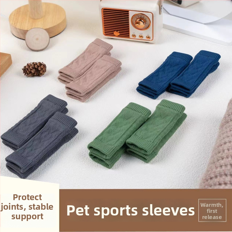 Kutya lábszárvédő mandzsetta, monoszínű, pamut, univerzális illeszkedés, nehéz flat kötés, szatén befejezés