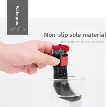 Topánky pre domáce zvieratá – vnútorné a vonkajšie chrániace návleky na nohy, protišmykové, bavlna + ekologická guma, všetky ročné obdobia, voľný štýl