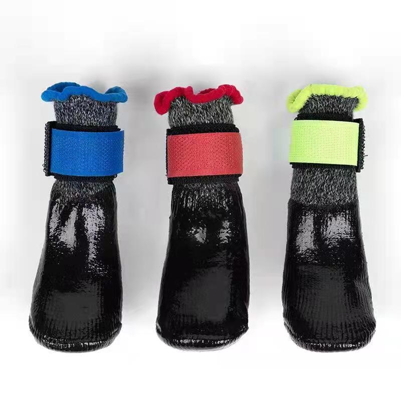 Pantofi pentru animale de companie – pentru interior și exterior, antiderapant, din bumbac + cauciuc ecologic, toate sezoanele, stil casual