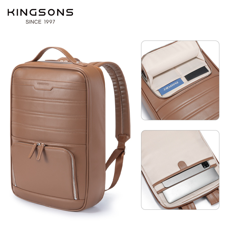 PU ruksak, gradski minimalistički stil, kapacitet 20–35 L, s krivom naramenicom