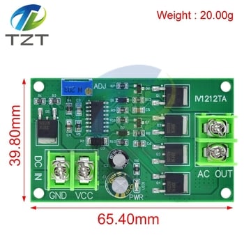 Placă de control pentru invertor DC-AC, 12V, 100W, undă pătrată, modul DC-AC, tip punte mică