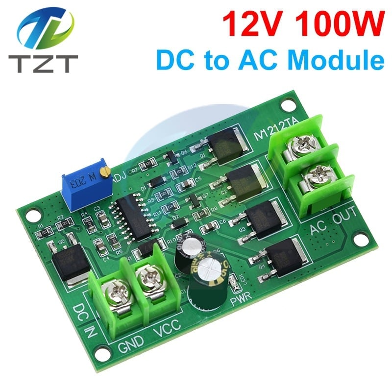 Placă de control pentru invertor DC-AC, 12V, 100W, undă pătrată, modul DC-AC, tip punte mică