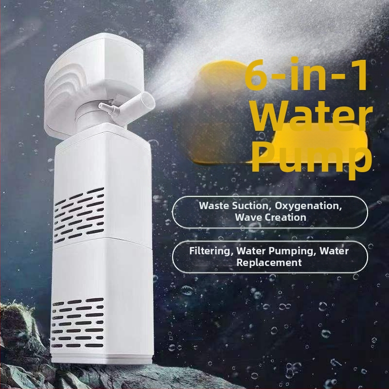 Akvarijný filtračno-obehový systém s vstavanou čistiacou pumpou na výkaly, 3-v-1 okysličovanie, tichý chod a oddelenie výkalov