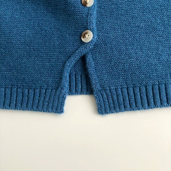 Unisex dječji vest u korejskom stilu, pleteni, modal vlakno, akril 50%, jednobojni uzorak, normalna debljina, za proljeće i jesen.