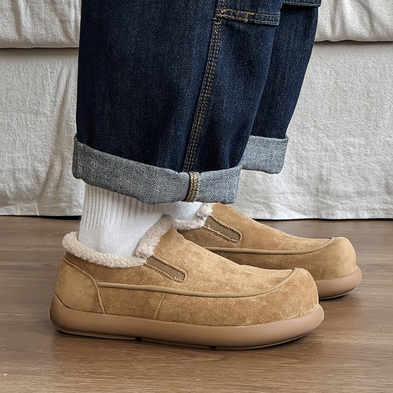 Muške čizme za snijeg od flisa, Slip-On, gumeni potplat, unutarnja obloga od flisa, 64105