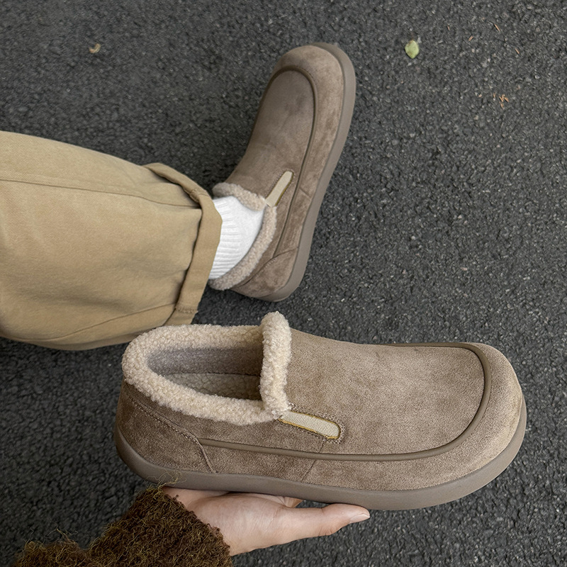 Muške čizme za snijeg od flisa, Slip-On, gumeni potplat, unutarnja obloga od flisa, 64105