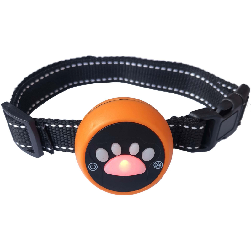 Mačji ovratnik (poliester) s automatskim prepoznavanjem, upozoravajućim zvukom, vibracijom i električnim šokom; povlačni; pogodan za mačke.