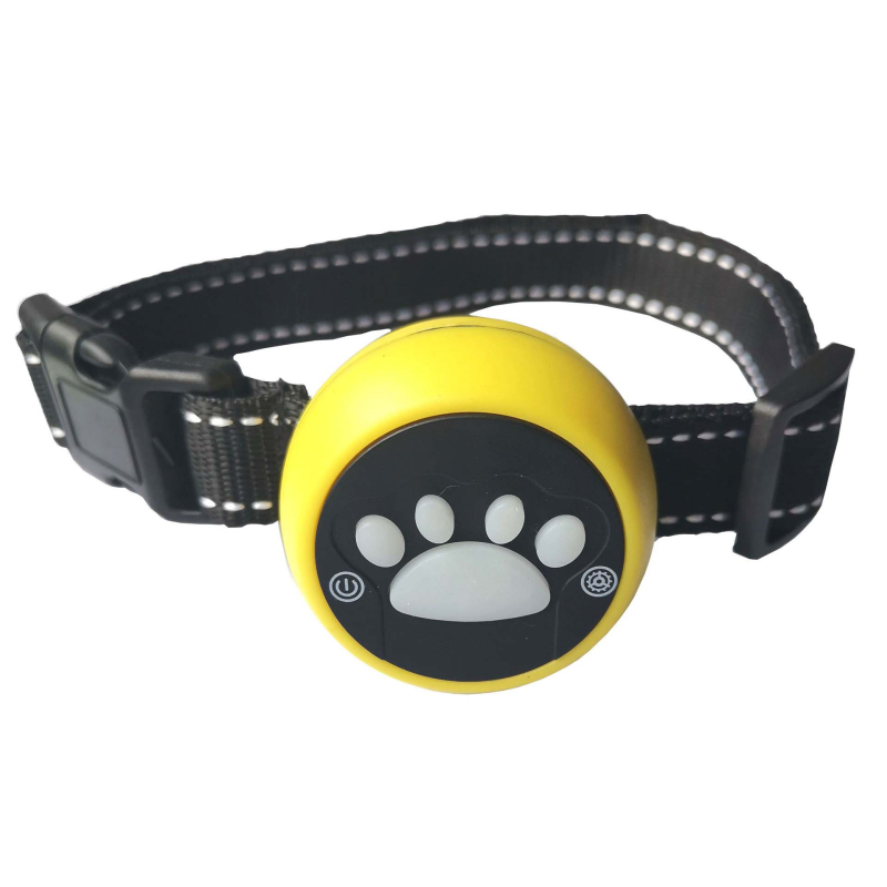 Mačji ovratnik (poliester) s automatskim prepoznavanjem, upozoravajućim zvukom, vibracijom i električnim šokom; povlačni; pogodan za mačke.