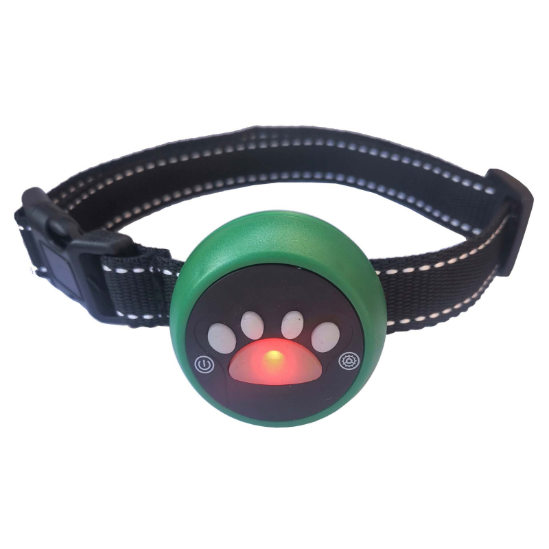 Mačji ovratnik (poliester) s automatskim prepoznavanjem, upozoravajućim zvukom, vibracijom i električnim šokom; povlačni; pogodan za mačke.