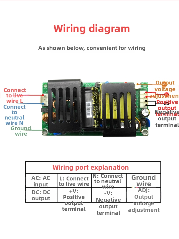 120W AC-DC modul, 220V–24V spínaný zdroj s integrovanou reguláciou napätia, priemyselného rádu
