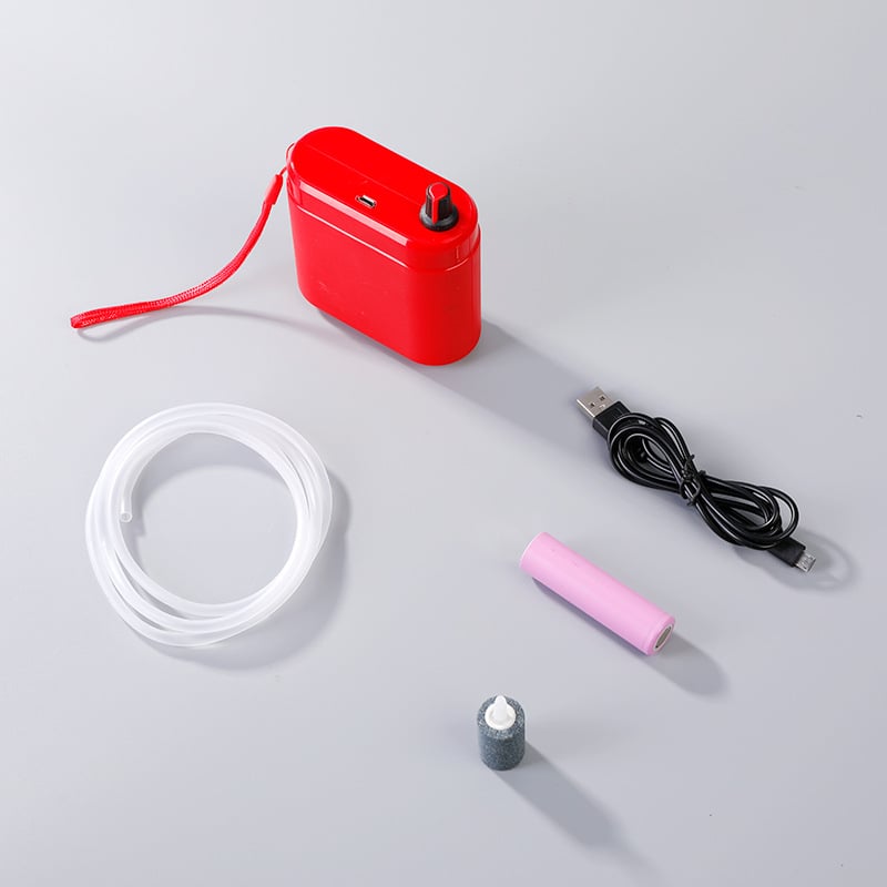 Prijenosna punjiva pumpa za kisik za akvarij, tiho djelovanje, USB prijenosna, ABS konstrukcija, 244 g