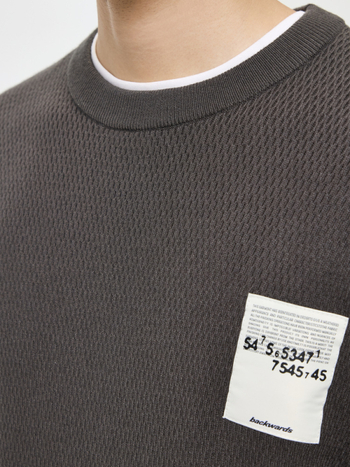 Lyocell Tencel vuneni muški casual pleteni džemper s okruglim izrezom, dugi rukav, slobodan kroj, tanak, jesen 2025