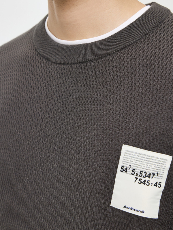 Lyocell Tencel vuneni muški casual pleteni džemper s okruglim izrezom, dugi rukav, slobodan kroj, tanak, jesen 2025