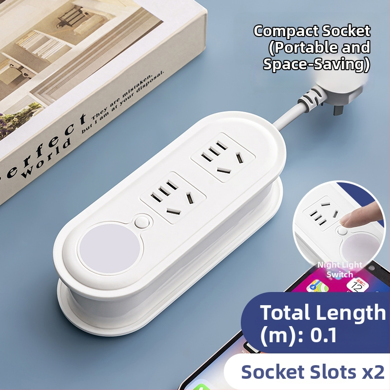 Cestovná zásuvka s USB nabíjaním, nočným osvetlením a skladovacím zásobníkom na kábel; napätie 110-250V, výkon až 2500W, meď vodiče, puzdro PP, CCC certifikát