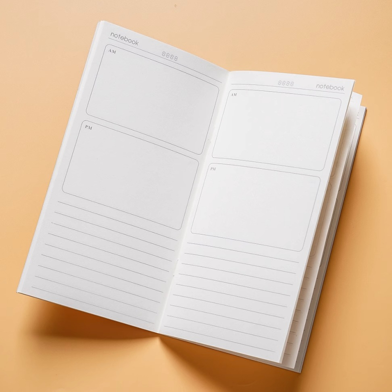 Bilježnica s vijčanom vezom, korica od kraft papira, unutarnji listovi Dowling/kraft, papir 100 gsm, 100–200 stranica