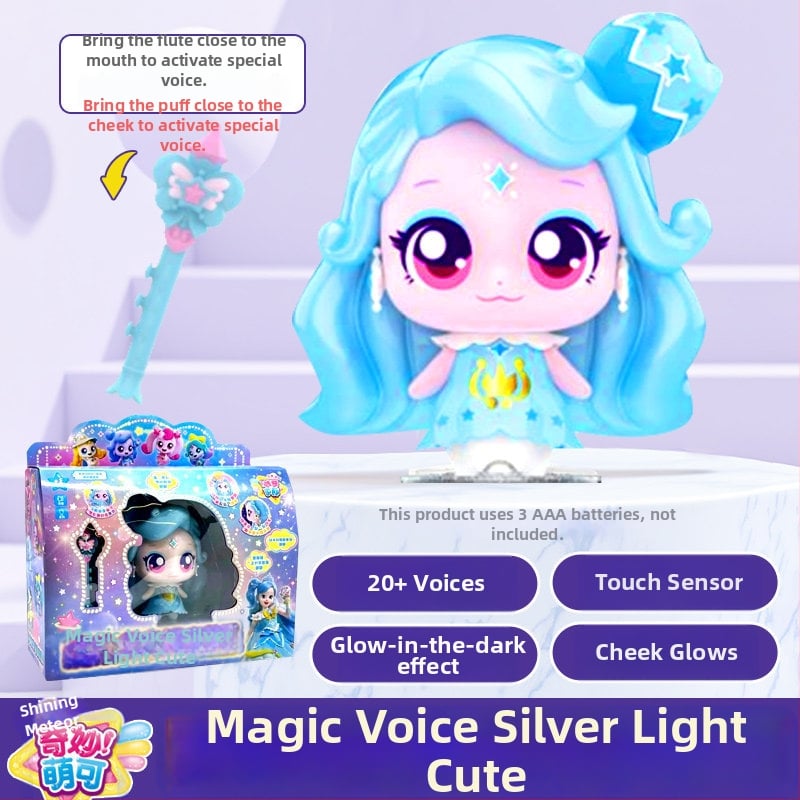 Interaktivna govorljiva lutka sa osvjetljenjem i zvukom za uzrast 7–14 godina • Materijal: plast/guma • Razvoj: emocije, vizualna percepcija, koordinacija ruka i oka