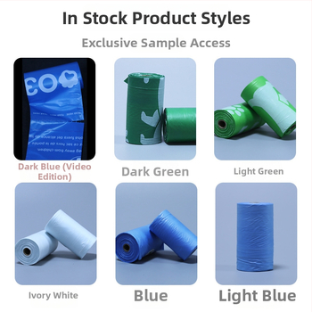 Biodegradovateľné vrecia na psie odpadky, veľké, zosilnené, parfumované, jednorázové, prispôsobiteľné, prenosné – LESI značka, 100% virgin plast, gravírový tlač, pôvod Xiamen Fujian, kód Xgd001