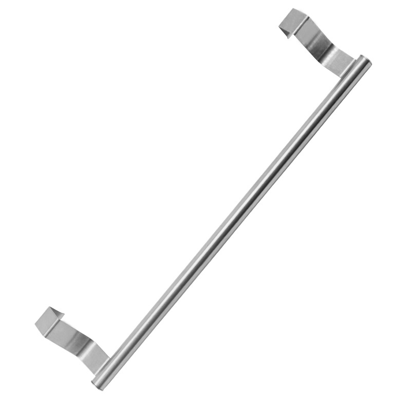 Suport pentru prosoape din oțel inoxidabil 430, cu un singur braț, montaj fără găuri, pe ușă/dulap, finisaj vopsit, încărcare 50 kg, 1 nivel