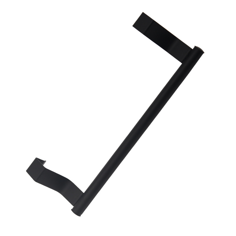 Suport pentru prosoape din oțel inoxidabil 430, cu un singur braț, montaj fără găuri, pe ușă/dulap, finisaj vopsit, încărcare 50 kg, 1 nivel