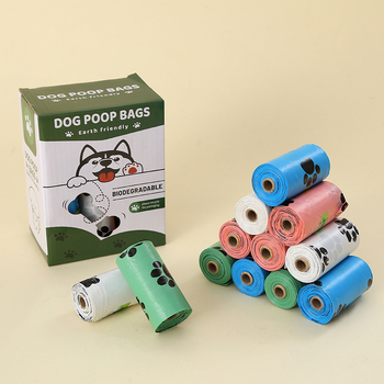 Kale pungi portabile pentru dejecțiile animalelor, pe role continue, groase, 12-24 role pe cutie