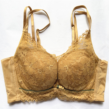 Bamboo Fairy čipasti grudnjak s mekim čeličnim prstenom, push-up, podesive naramenice, 3/4 košarica, srednji oblik