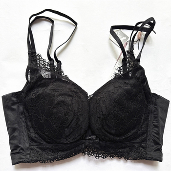 Bamboo Fairy čipasti grudnjak s mekim čeličnim prstenom, push-up, podesive naramenice, 3/4 košarica, srednji oblik