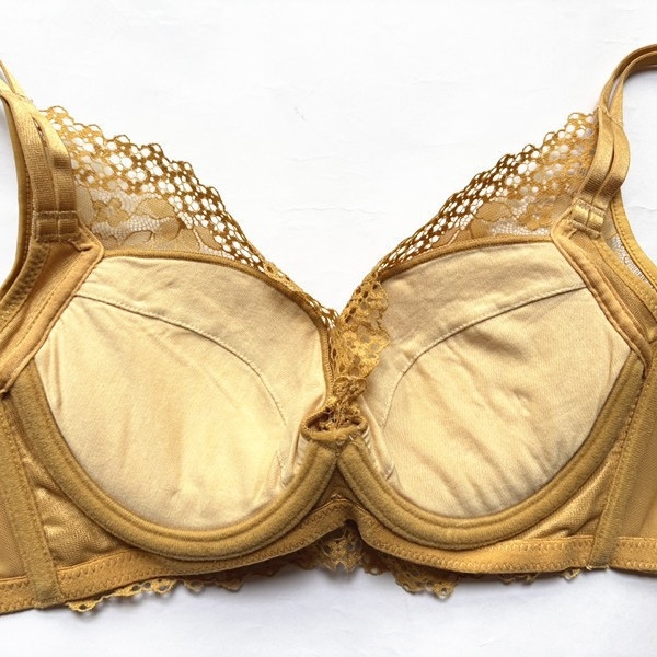 Bamboo Fairy čipasti grudnjak s mekim čeličnim prstenom, push-up, podesive naramenice, 3/4 košarica, srednji oblik