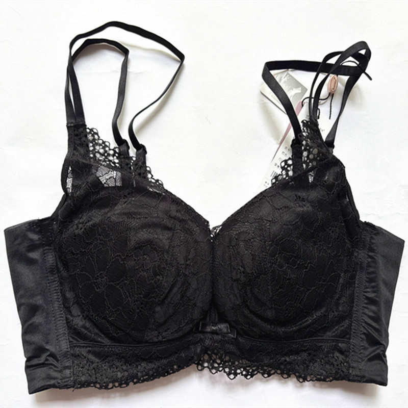 Bamboo Fairy čipasti grudnjak s mekim čeličnim prstenom, push-up, podesive naramenice, 3/4 košarica, srednji oblik