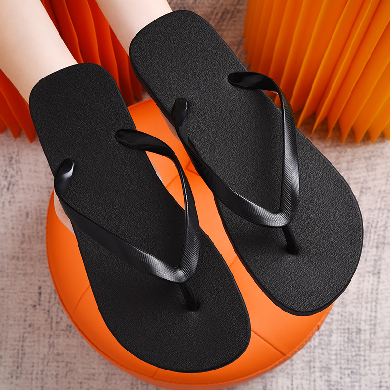 Șlapi de plajă pentru bărbați, cu deget deschis, partea superioară PVC, talpa PVC, tehnologie Injection Shoes