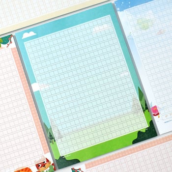 Хартия за китайска композиция, покрита хартия, стил китайски плик; подходяща като подарък за съученик, Коледа