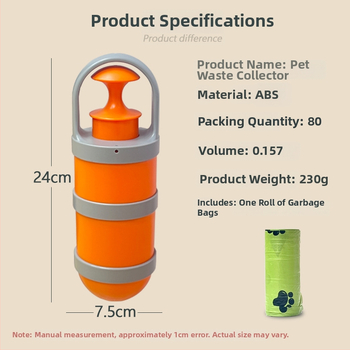 Prijenosni alat za skupljanje izmeta kućnih ljubimaca za pse i mačke, sklopiv od plastike, 80 komada u kutiji