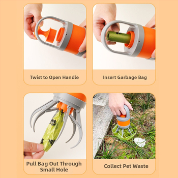 Prijenosni alat za skupljanje izmeta kućnih ljubimaca za pse i mačke, sklopiv od plastike, 80 komada u kutiji
