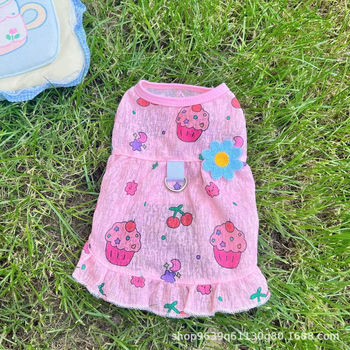 Cvjetna princes haljina za kućne ljubimce | Poliester, Crtani stil, Odjeća za kućne ljubimce, Enjoy Learning, Unisex